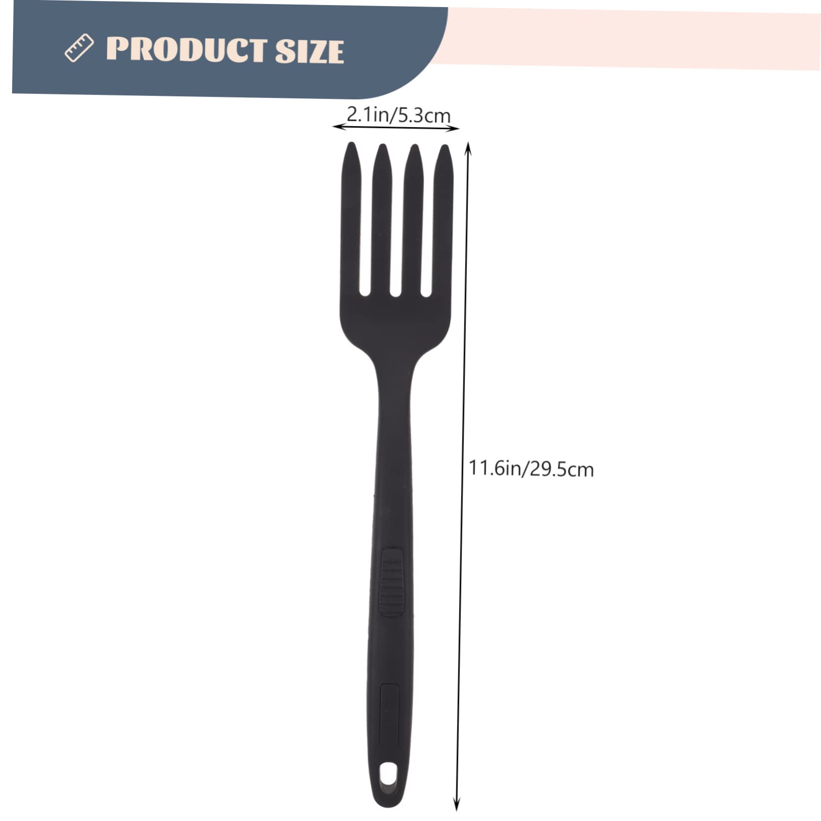 Garneck Lightweight Silicone Cooking Fork Noodle Fork Food Salad Pasta Kitchen Utensil