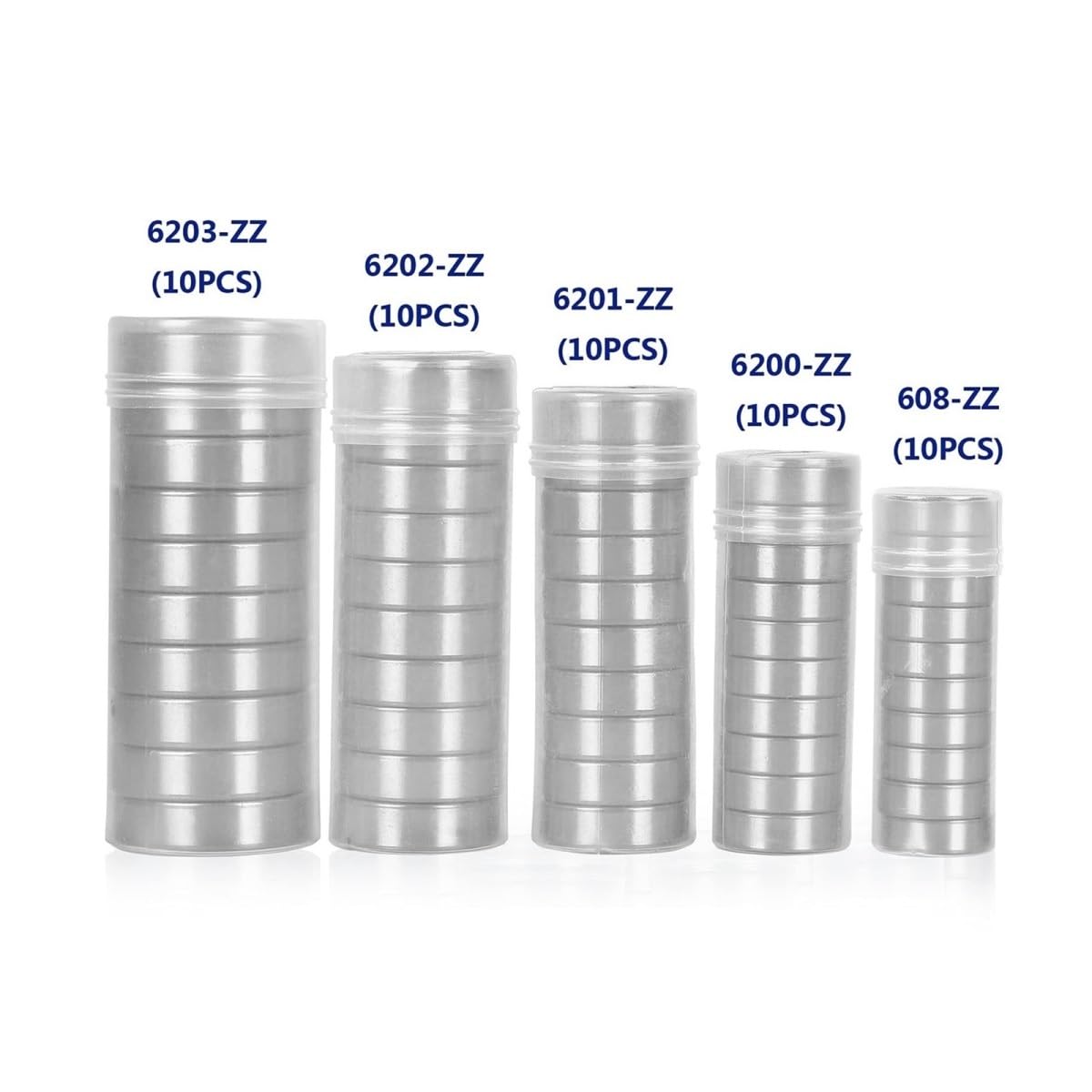 10個 ABEC-5 608 6200 6201 6202 6203 6204 6205 6206 6207 6208 ZZ 2RS