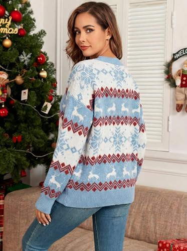 Image of ZAFUL Womens Oversized Sweaters 2025 Cable Knit Chunky Sweater Long Sleeve Crewneck Pullover Loose Outfits