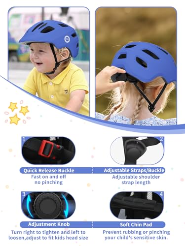 Image of XJD Toddler Helmet Kids Bike Helmet for Infant /Baby Multi-Sport Adjustable Skateboard for Kids Boys Girls Lightweight for Age 1 and Older