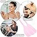 AUEAR Pro Barber Hair Cutting Shield - Pink Hairspray Hairdressing Mask, Water Proof Plastic Reusable Eye and Makeup Protector for Hair Stylists (2 PCS, 12.7 x 5.9)