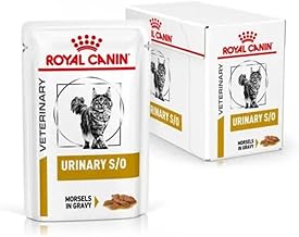 ROYAL CANIN Veterinary Health Nutrition Urinary S/O Wet Cat Food with Morsels in Gravy - 48 x 85g Pouches