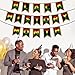 Whaline Black History Month Banner African American Holiday Bunting Garland Colorful Handmade Paper Banner for Home Party Juneteenth Freedom Day Supplies