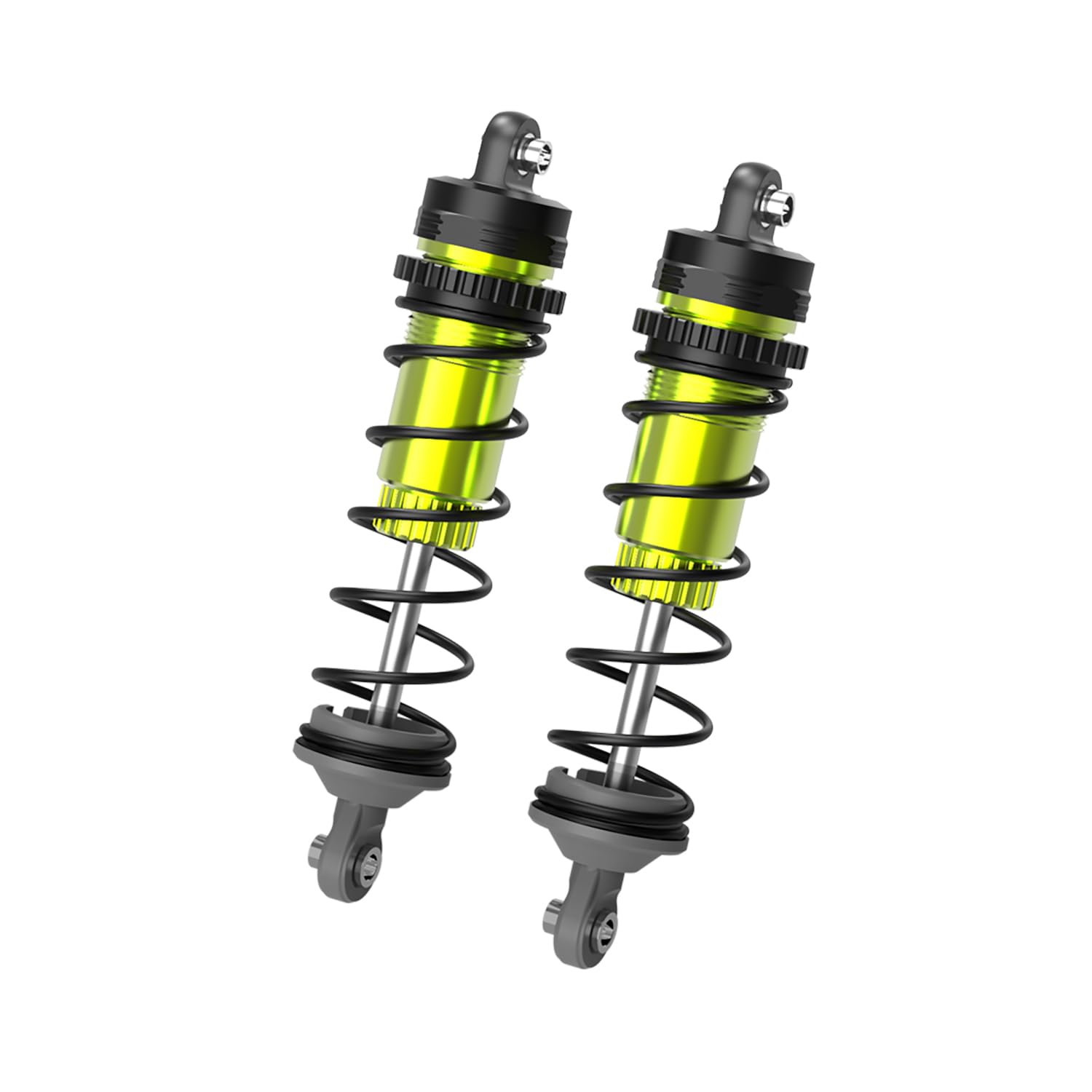 Amoril Front Rear RC Shock Absorber, 2-Pack Shock Absorber Damper Oil Adjustable Alloy Aluminum Shock for RZ001G-A(Green)-Part Number R11001