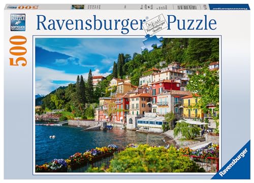 Ravensburger Lake Como Italy 500 Piece Jigsaw Puzzle for Adults & for Kids Age 10 and Up
