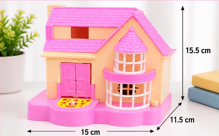 Image of Puppy House Coin Bank Toy for Kids | Automatic Coin Eating Dog Money Saving Box | Wind-Up Interactive Piggy Bank | Educational Gift for Boys & Girls (Pink)