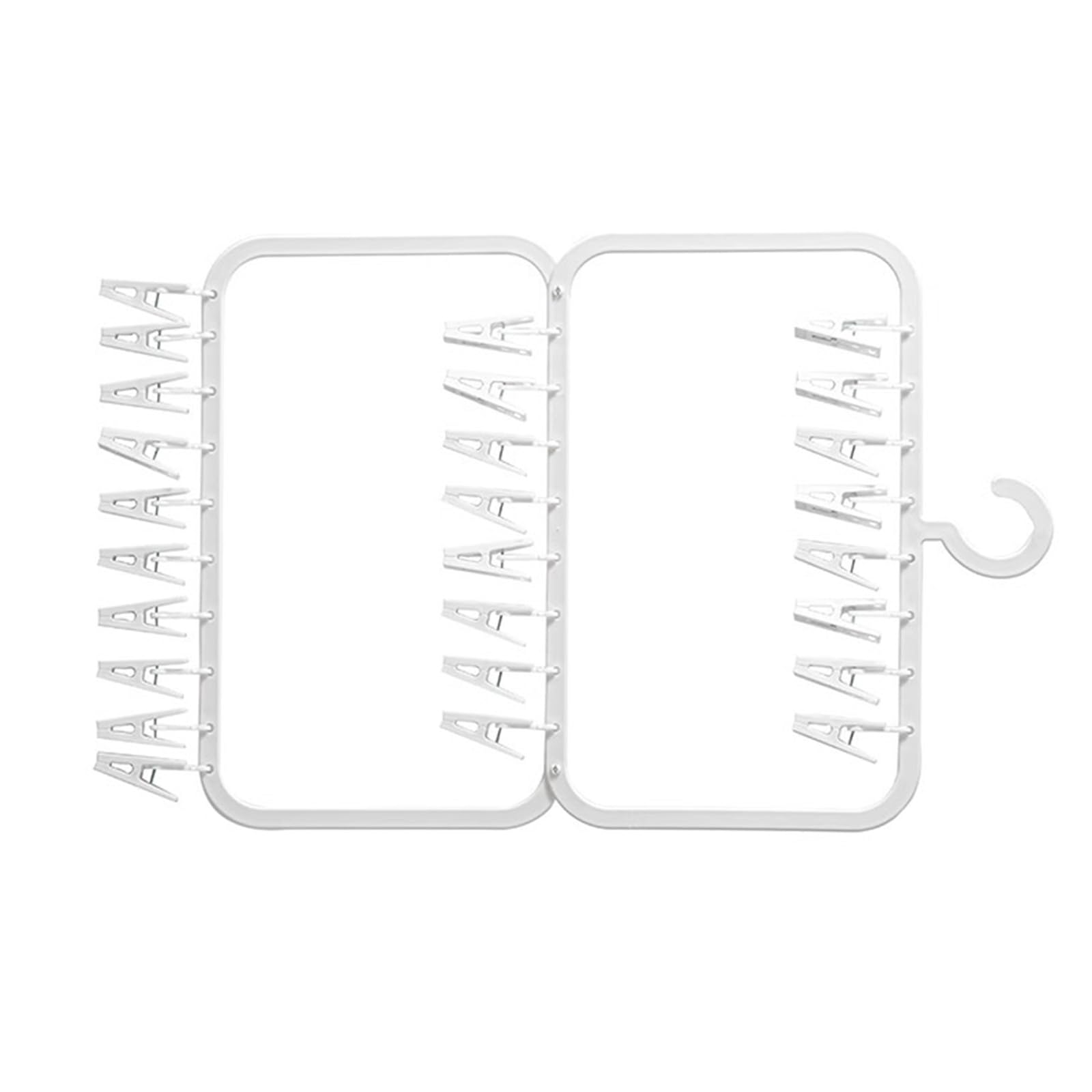 Drying Rack with Rotating Hooks Practical Space Saving Hanging Organizer for Closet Wardrobe with Clip Multifunctional Drying Rack