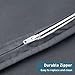 Weighted Idea Cool Removable Duvet Cover 60''x80'' for Weighted Blanket (Gray)