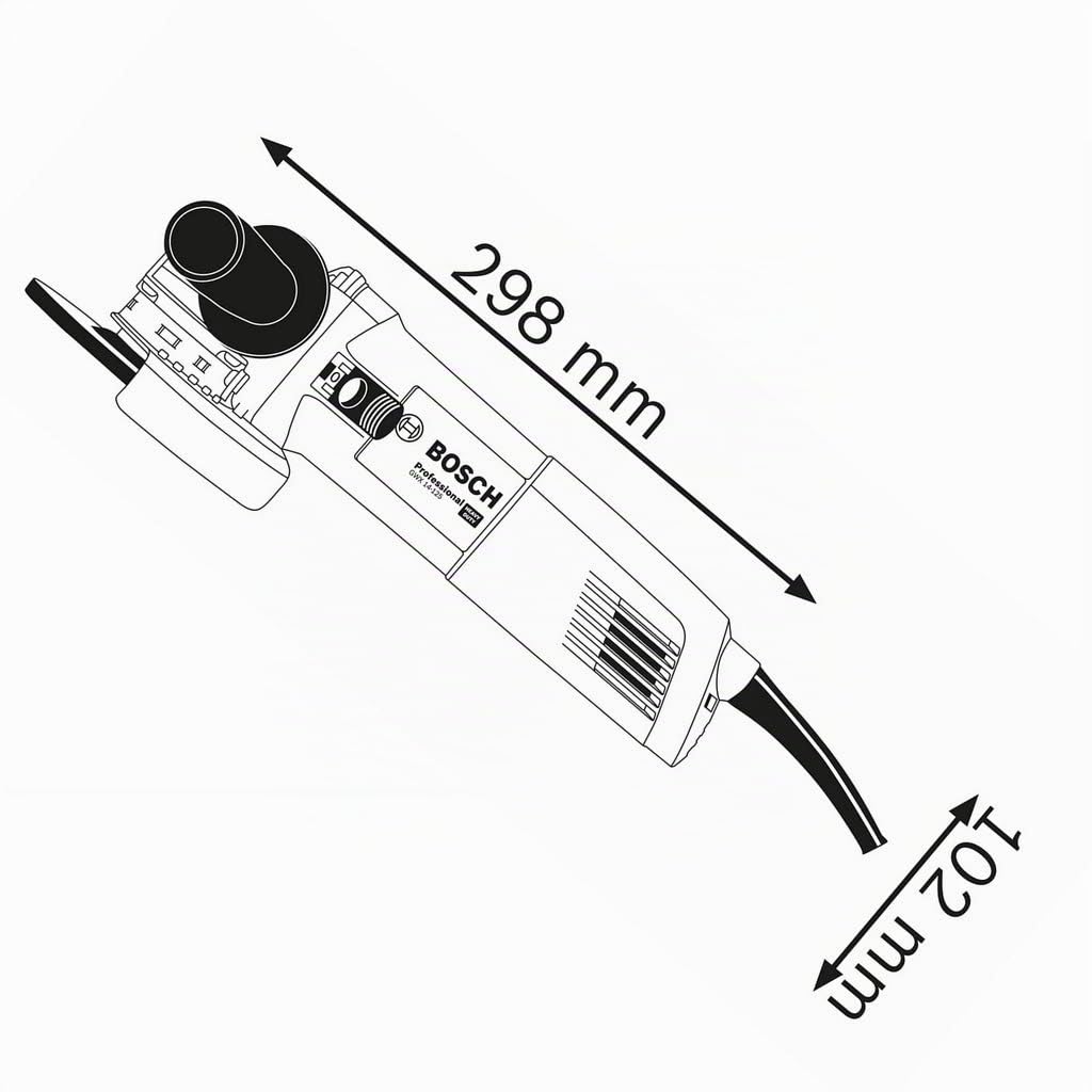 Bosch Professional amoladora angular GWX 14-125 S con X-LOCK (Ø de disco: 125 mm, potencia 1400 W)
