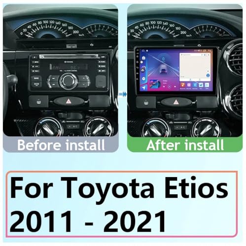 Radio 2 DIN para Toyota Etios 2011-2021 con GPS y Bluetooth de 32GB 2