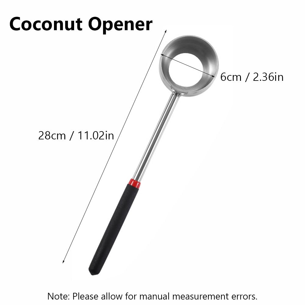 Strumento per aprire il cocco, kit perforatore per guscio di cocco, resistente per rompere cocco, accessori da cucina per frutta a guscio rigido (apribottiglie)