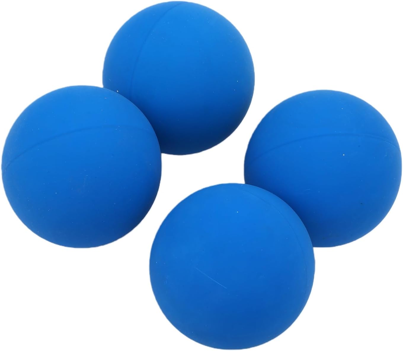 Karlak Squash Balls Set Highly Elastic Rubber Balls for Training High Bounce Practice 4 Pcs Blue 6cm