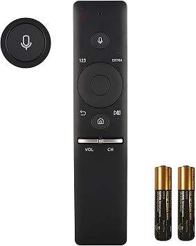 New BN59-01241A Voice Remote Control for Samsung Smart TV UN65KS8500F UN55KU7000F UN65KS8500F UN75KS9000F UN65KS800DF UN65KS9000F UN65KS800DF Replacement Controller with Two Batteries