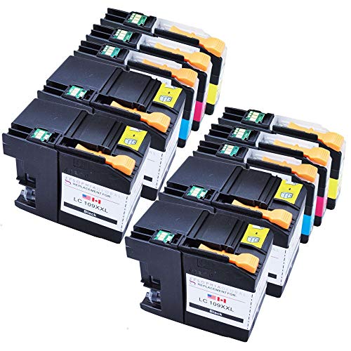Sophia Global Compatible Ink Cartridge Replacement for LC109XXL and LC105XL (4 Black, 2 Cyan, 2 Magenta, 2 Yellow)