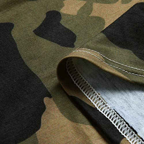 Toimothcn Womens Thin Camouflage Cardigan Tops Long Sleeve Slim Jacket Outerwear Coat(Camouflage,L)