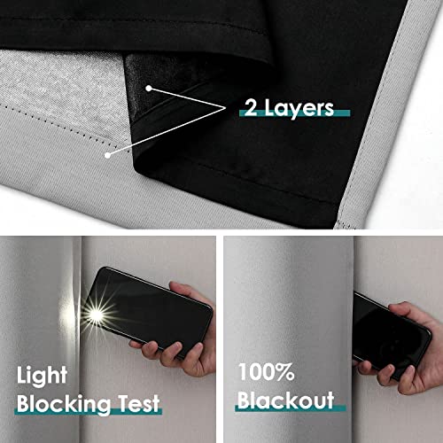Chrisdowa D4G2PLGREY4263 100% Blackout Curtains thumb #3