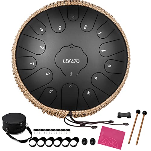 Steel tongue drum 15 notes Do LEKATO instrument de musique pour adulte enfant