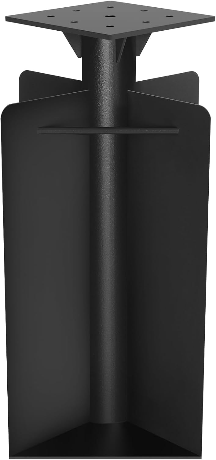 ABCCANOPY Patio Umbrella Base - 24lb In Ground Umbrella Base Outdoor Heavy Duty Cantilever Umbrella Holder Offset Base for Lawn, Poolside, Garden (Black)