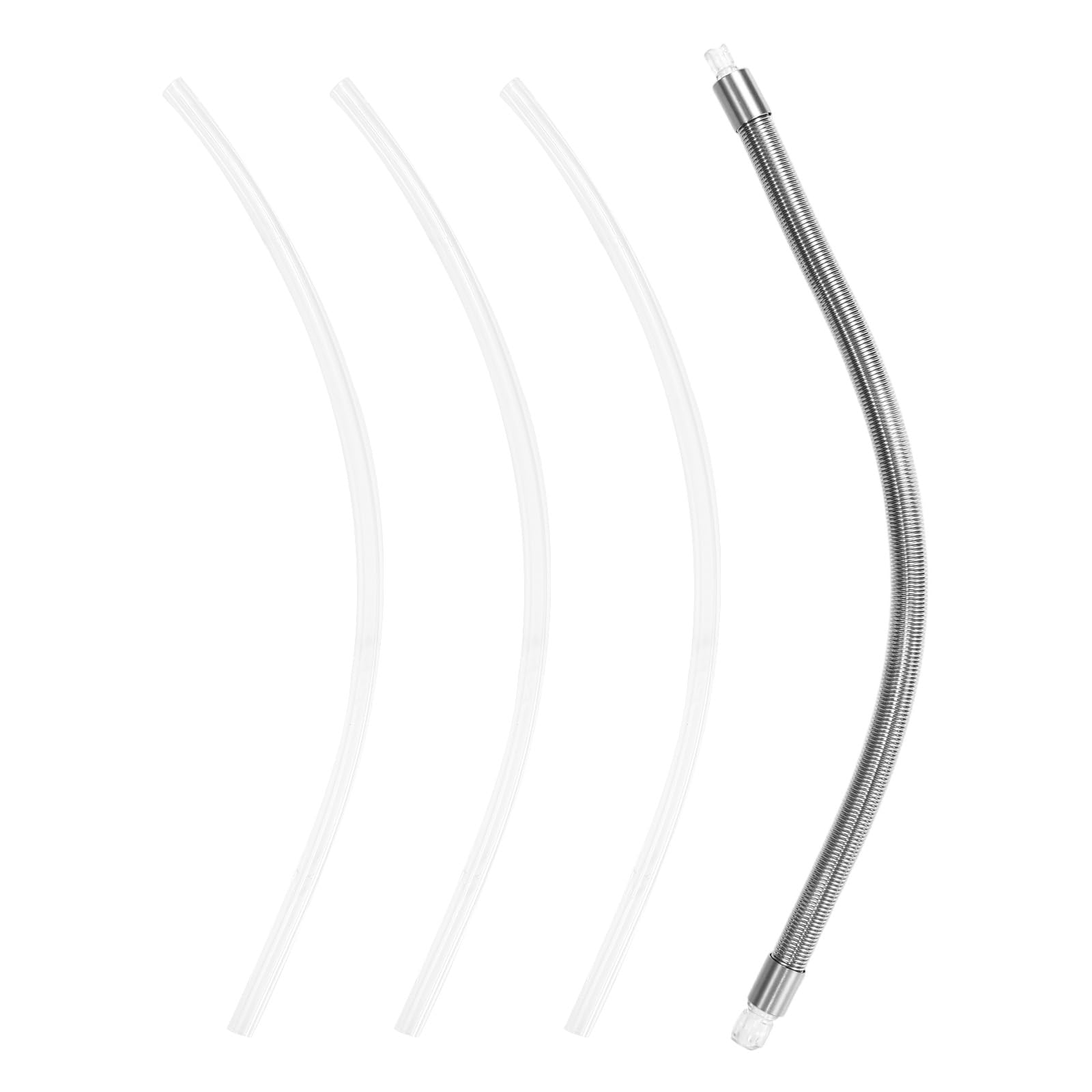 Stainless Steel Milk Tube with 3pcs Silicone Hose, Hose Connectors Compatible with Jura HP3 Coffee Machines & Milk System