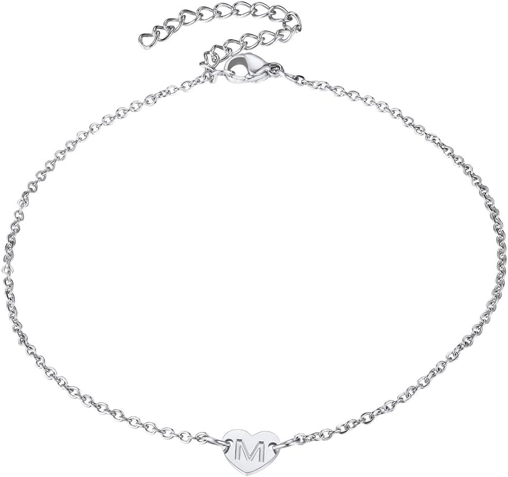 Selfmade Jewelry Enkelbandje voor dames, zilver hart, in grootte verstelbare enkelband met hartjes, handgemaakt, incl. geschenkverpakking, 16 cm, Metaal Satijnen lint Metaal Selfmade Jewelry Enkelbandje voor dames, zilver hart, in grootte verstelbare enkelband met hartjes, handgemaakt, incl. geschenkverpakking, 16 cm, Metaal Satijnen lint Metaal