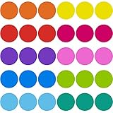 Outus 30 Pieces 6 Inch Classroom Floor Stickers Multicolor Classroom Spots for Line up Markers Self Adhesive Vinyl Stickers for Preschool Kindergarten Students Kids (Chic Color, Fresh Dot Style)