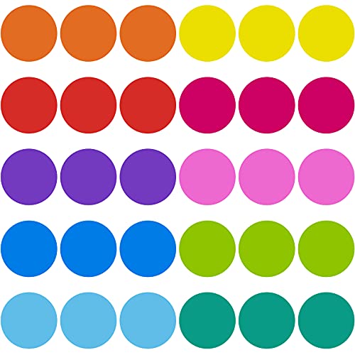 Autocollants en vinyle multicolores de 15,2 cm style pois frais pour classe Outus lot de 30