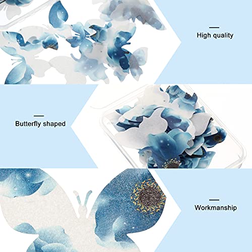 Toddmomy Butterfly Bolo Topper 50 Pcs Adorável Borboletas Bolo Decoração de Papel Arroz Bolo Comestí
