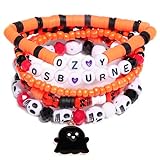 AICase for Ozzy Merch Osbourne Inspired Bracelets Stackable Stretch Friendship Beaded Bulk Bracelets K-pop Unique Merchandise Gifts for Fans Women Men