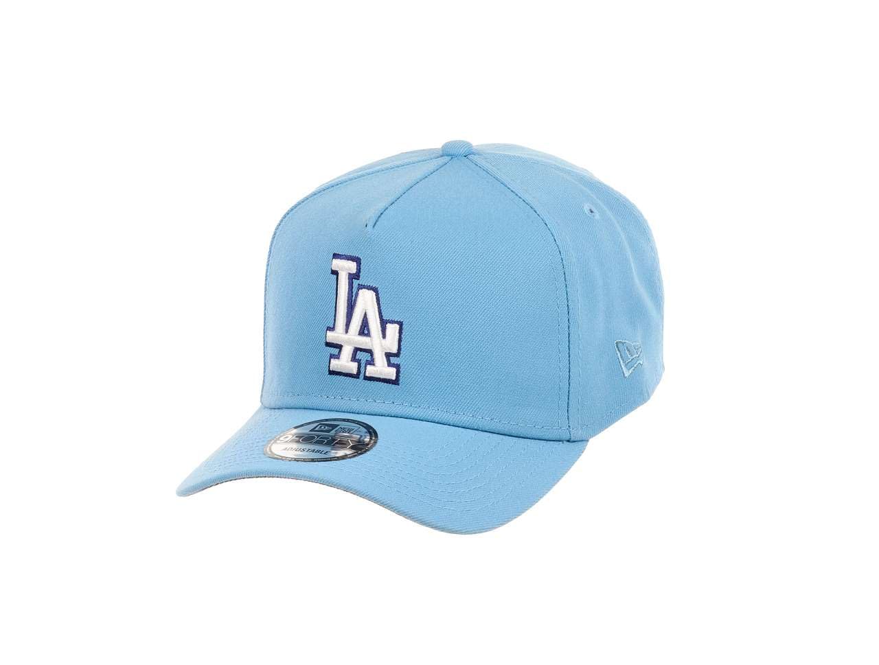New Era Men's 940-Dodgers-Skyblue#29749 Los Angeles Dodgers Mlb Cooperstown Sky Blue 9Forty A-Frame Snapback Cap