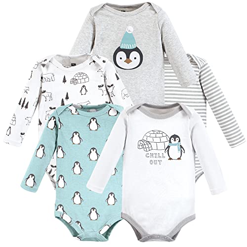 Image of Hudson Baby unisex-baby Cotton Long-sleeve Bodysuits