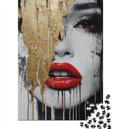 Puzzle de 1000 piezas Cara Oro, juego de interior de cartón de 70x50 cm con encaje perfecto