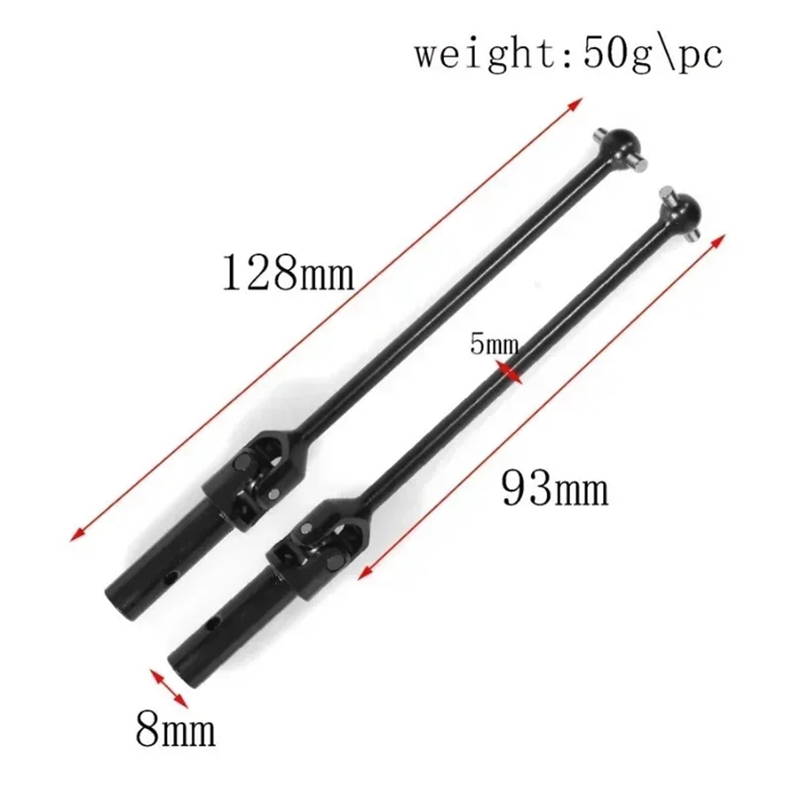 Per KM WRC Citron C3 1/7 2 Pezzi Albero Motore Anteriore In Metallo CVD RC Parti Aggiornamento Auto Per Rally Accessori RC