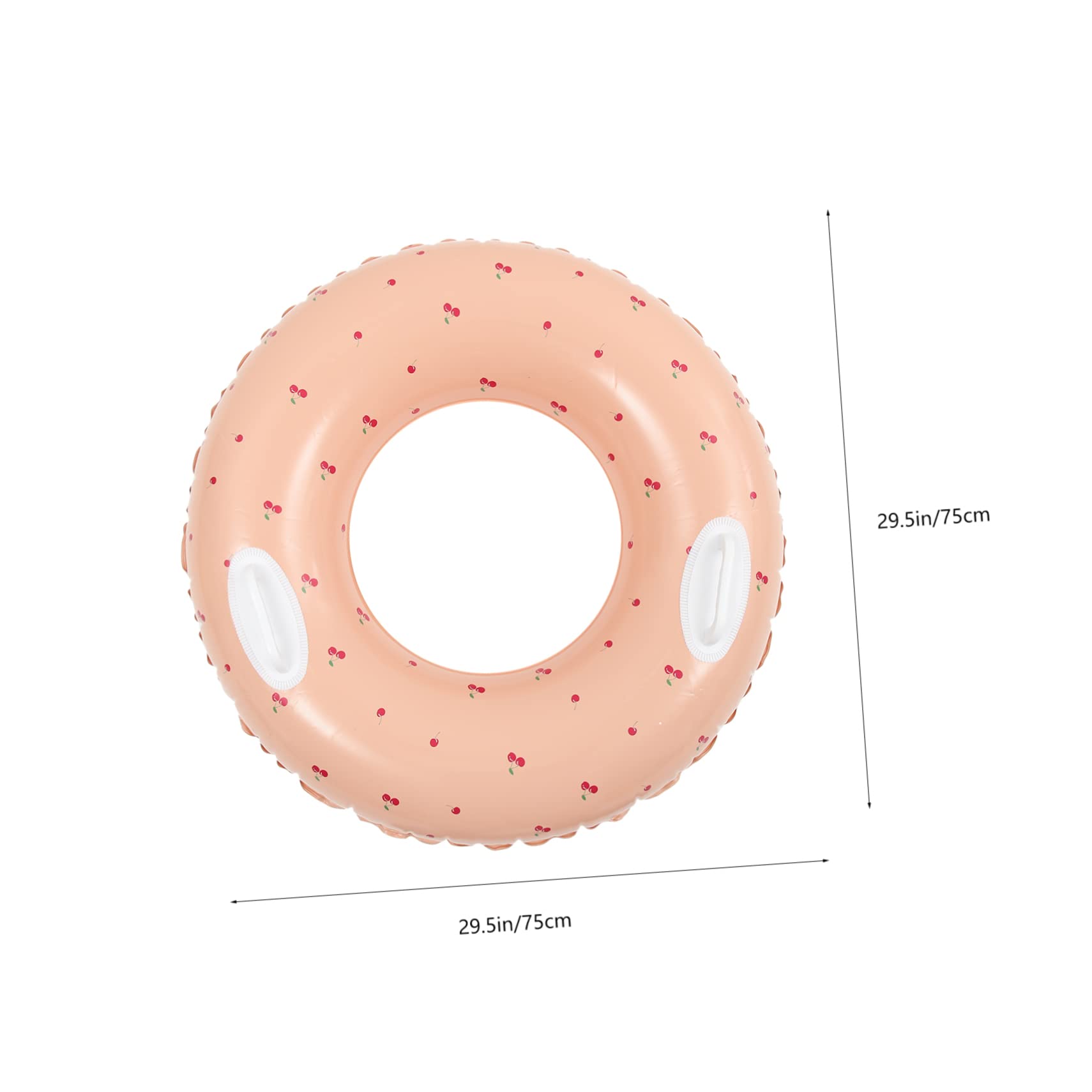 NAMOARLY Inflatable Swim Ring for Adults Cherry Design Summer Pool Float Material for Beach and Swimming Pool Use Quick Inflation Summer Accessory