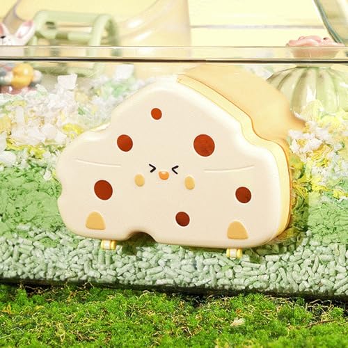 Cabane magnétique pour hamster visible en forme de fromage - 4