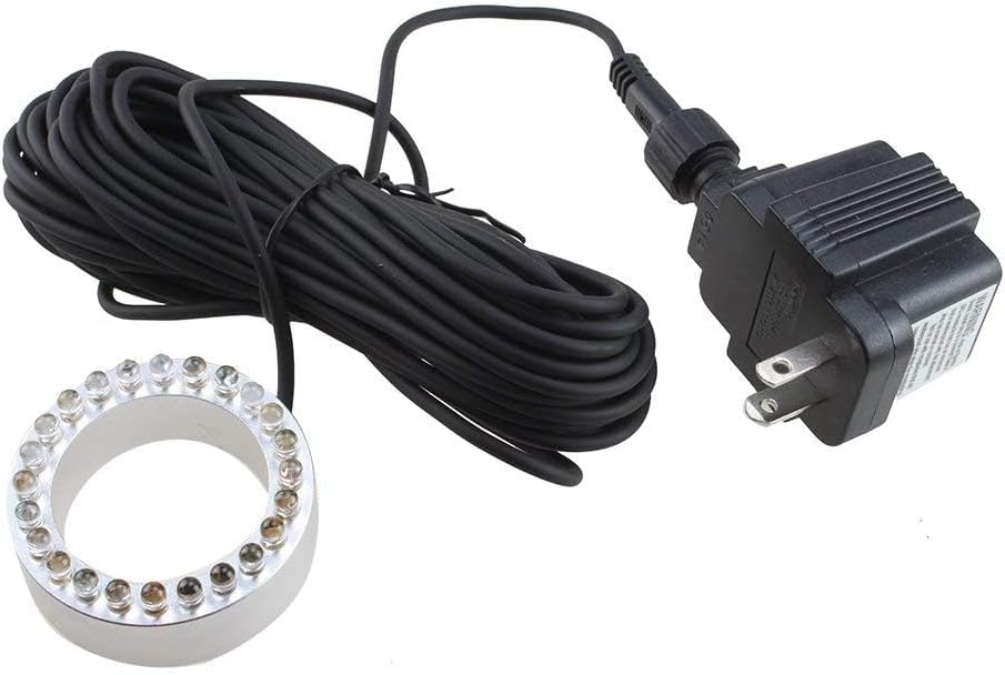 24 White LED Submersible Fountain Ring Light
