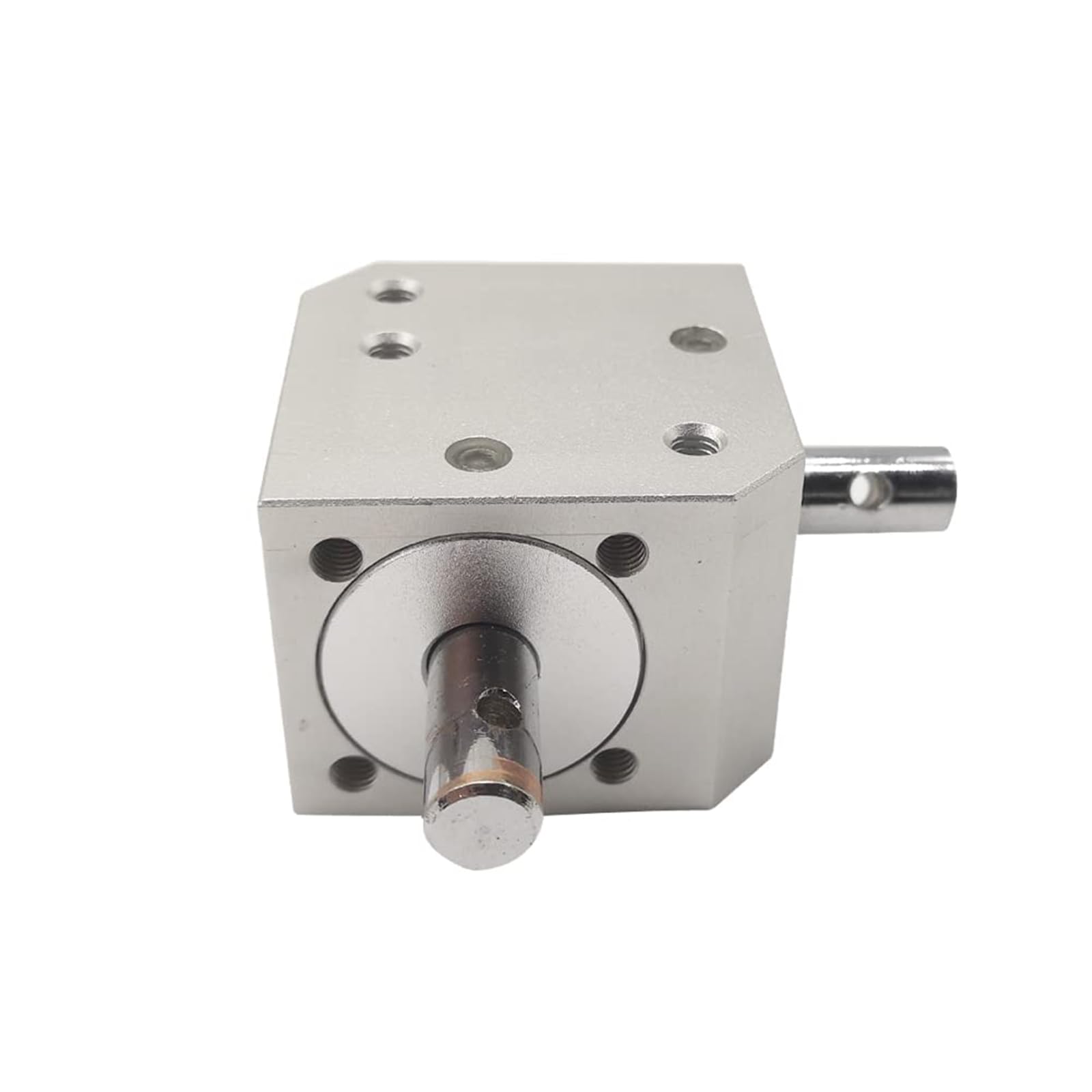Mini riduttore conico ad angolo retto con 1 modulo a 20 denti 90° dispositivo di sterzo con doppio albero 8 mm rapporto di velocità 1:1