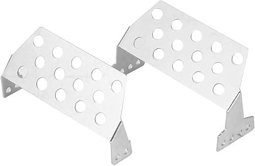 Miniatura 8 de Juego de armadura de chasis RC de 5 piezas, acero inoxidable RC chasis defensor, armadura, guardia, placa de deslizamiento, accesorios de repuesto,