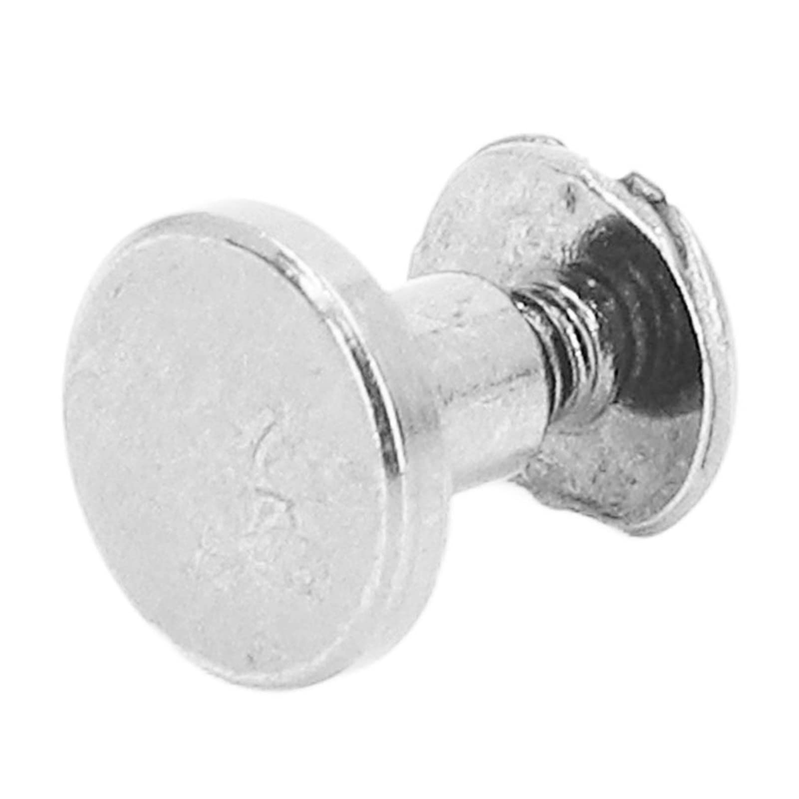 Binding Screws, Premium Workmanship Metal Chicago Assorted Kit Electroplated Brass Arc Rivets, DIY for Leather (9x5mm Silver)