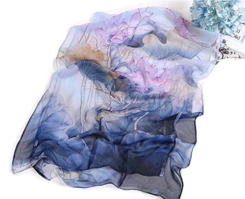 Image of Acotavie Scarfs for Women Lightweight Fashion Scarves Print Floral Pattern Scarf Shawl Wraps