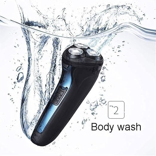 Elektrischer Rasierer für Männer Rasierer für Männer Rotationsrasierer Rasierer Nass und Trocken mit Pop-Up Trimmer IPX7 Wasserdicht USB Wiederaufladbar
