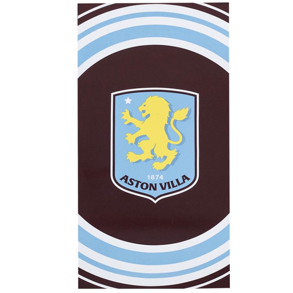 Foco Multicoloured Officially Licensed Aston Villa Fc Pulse Towel