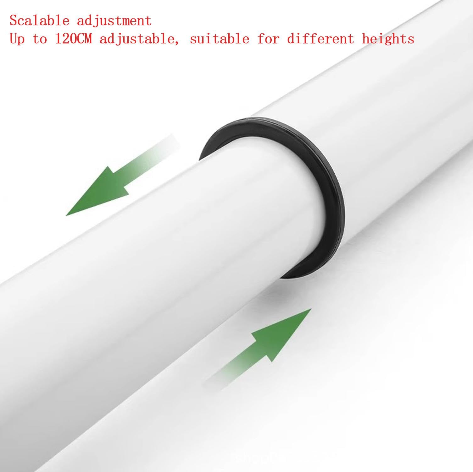 Pied de Table télescopique, Pied de Bar Support Rond Colonne indépendante Pied d'armoire réglable 70-120mm Bureau Ascenseur Pied télescopique Pied de Support,Black