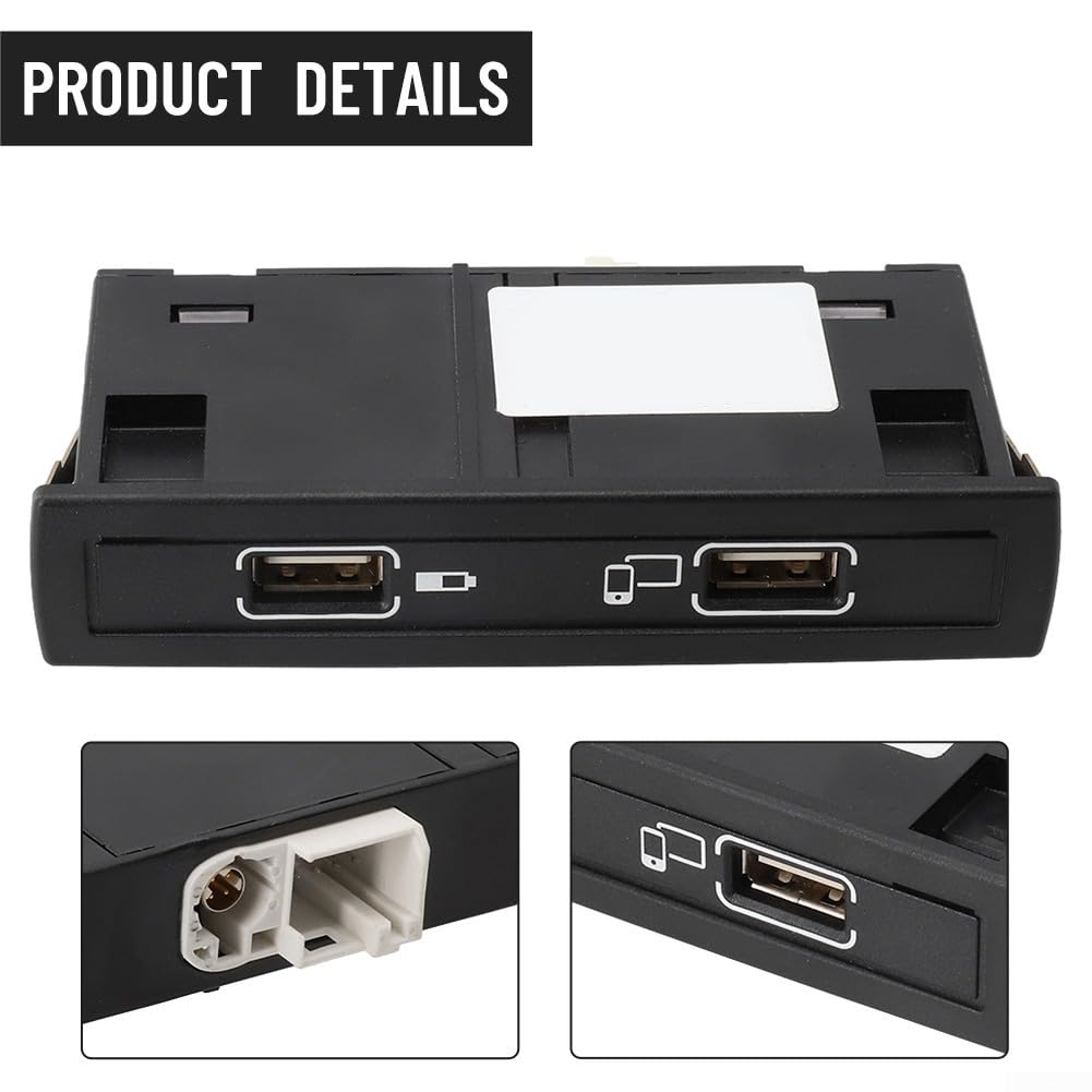 Presa USB per cruscotto auto, doppia porta USB caricabatteria da auto adattatore presa di alimentazione A1728202100 per Mercedes CLS classe A GLA GLE CLA