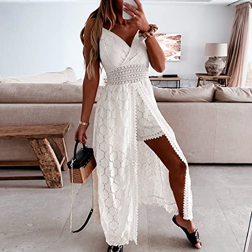 Mono largo de encaje para mujer ideal como jumpsuit de coctel elegante 2