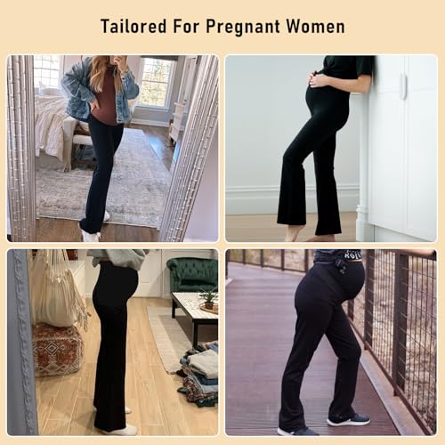 Pantalon de maternité extensible avec bandeau réglable confortable