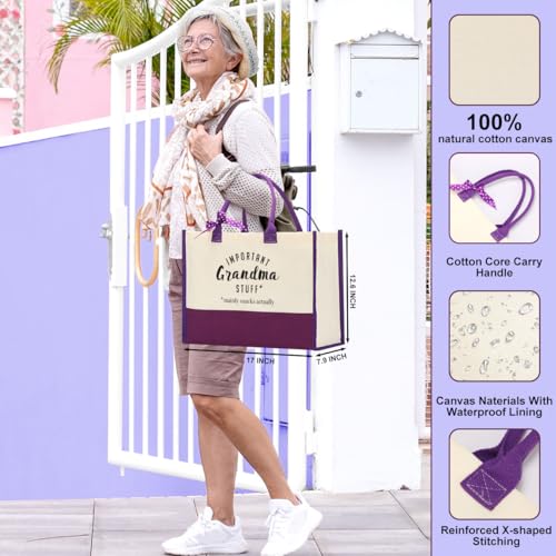 Image of FORBIDDEN PAPER Gifts Tote Bag Important Stuff Tote Gift Gifts Birthday for Shopping Bag Grocery Bag Utility Tote