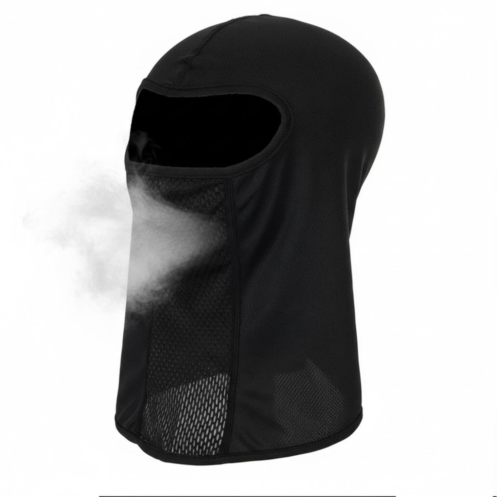 UV Protection Summer Ski Mask for Men & Women Balaclava Face Mask with Breathable Mesh Front Cooling Neck Gaiter
