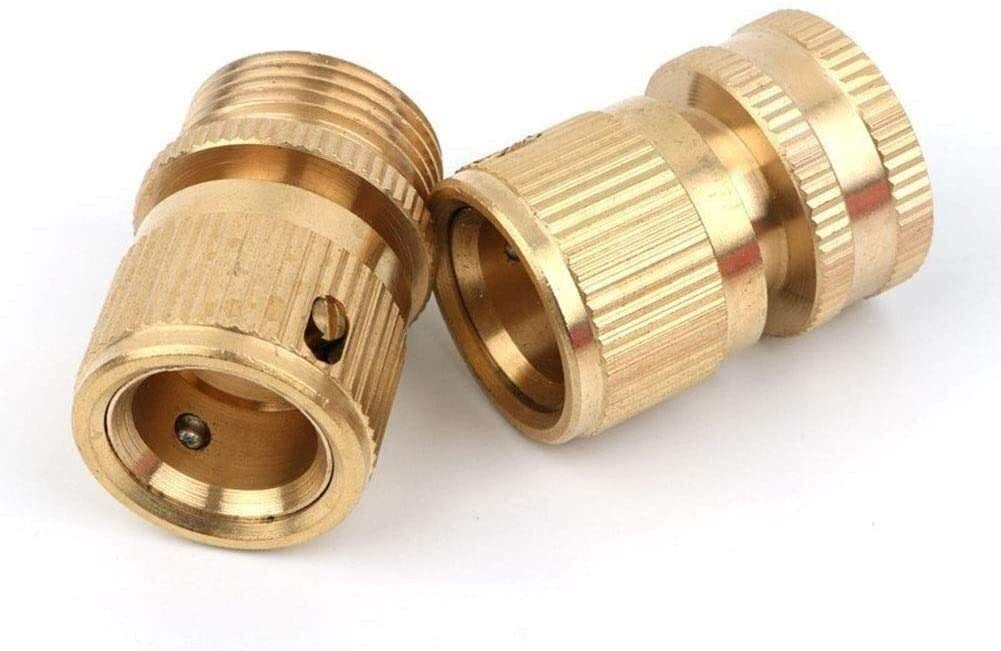 Raccordi filettati 1pc Ottone 3/4" Filettatura Connettore rapido Connettore per pistola ad acqua da giardino Lavatrice per auto Maschio/Femmina 3/4" Adattatore per tubo da 16 mm Convertitore rubinetto