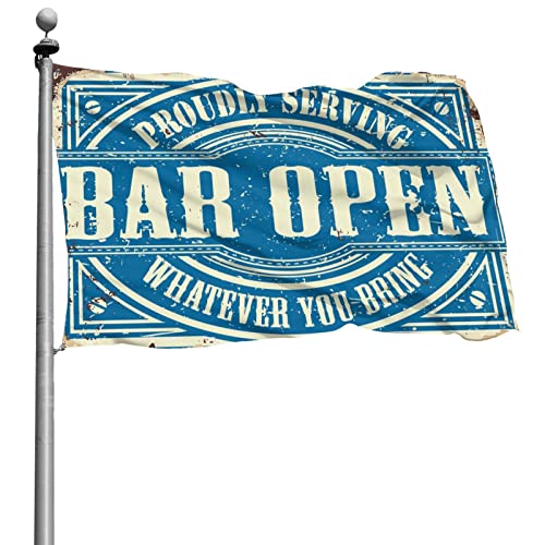 Bar stuff for man cave et grand drapeau de signalisation 152 x 244 cm