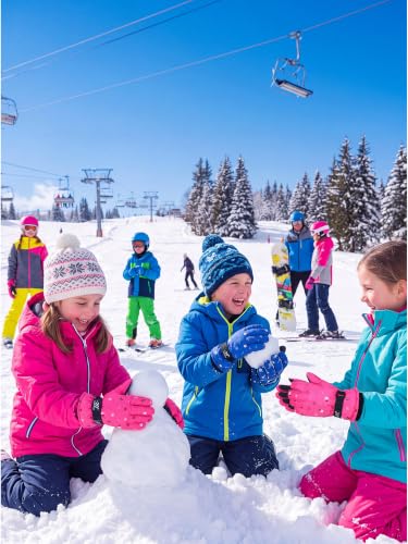 Image of SATINIOR 2 Pair Kids Winter Gloves